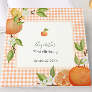 A Little Cutie On The Way First Birthday Guest Book