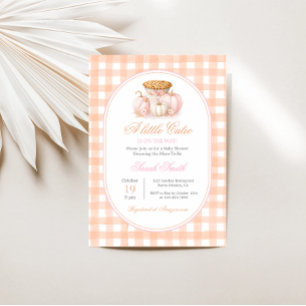 A Little Cutie Pie Baby Shower Girl Invitation