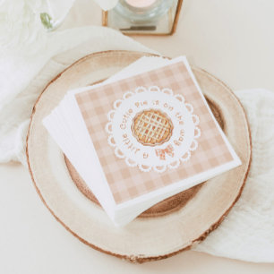 A little cutie Pie gender neutral Bow baby shower Napkin