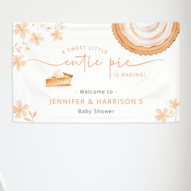 A Little Cutie Pie Is Baking | Baby Shower Banner (Creator Uploaded)