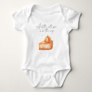 "A little cutie pie is on the way" baby shower Bodysuit