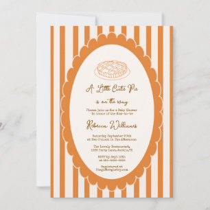 A little Cutie Pie Is On the Way Baby Shower  Invitation