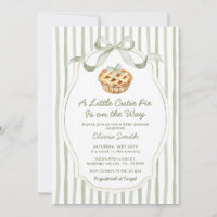 A Little Cutie Pie Sage Green Baby Shower