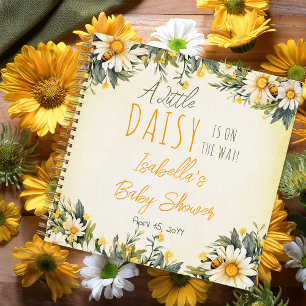 A Little Daisy Floral Baby Shower Guest Book