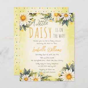 A Little Daisy Is On The Way Floral Baby Shower