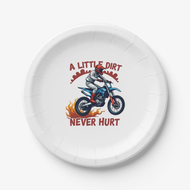 A Little Dirt Never Hurt Paper Plate (Front)