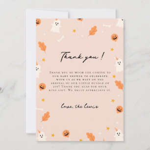 A little doo is almost due baby thank you cards