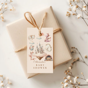 A Little Dragon is on the Way Baby Shower Gift Tags