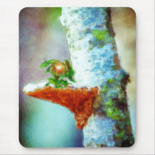 A Little Dragon Sleeps Mouse Pad