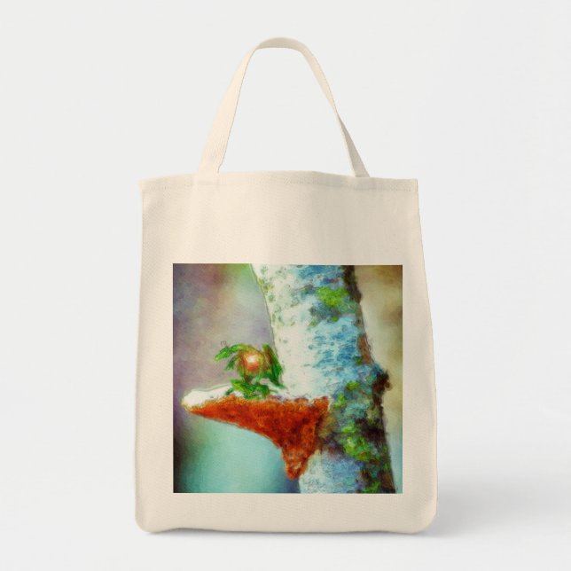 A Little Dragon Sleeps Tote Bag (Front)