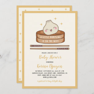A Little Dumpling Baby Shower Invitation