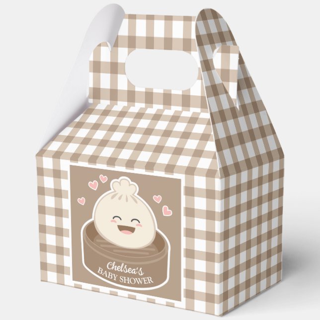 A Little Dumpling is On The Way Baby Shower Favour Box (Front)