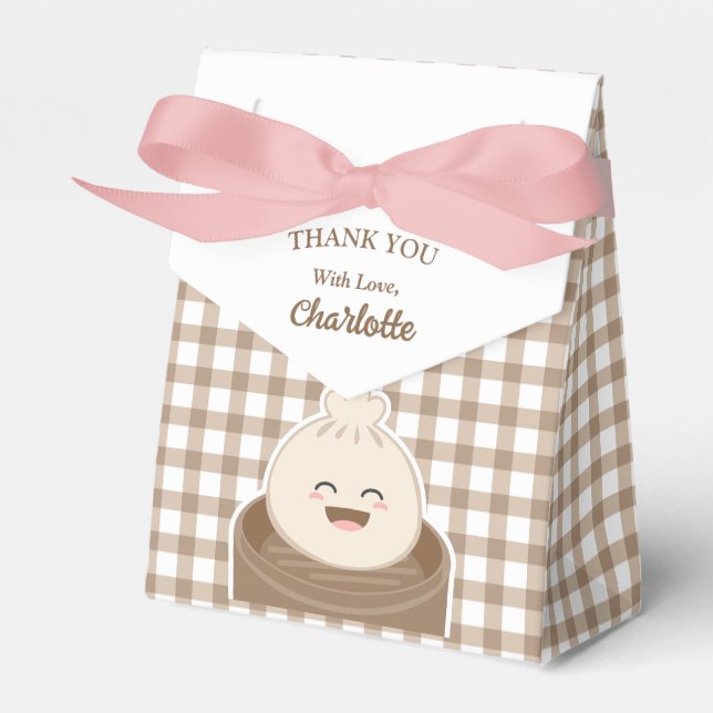 A Little Dumpling is On The Way Baby Shower  Favour Box (Front Side)
