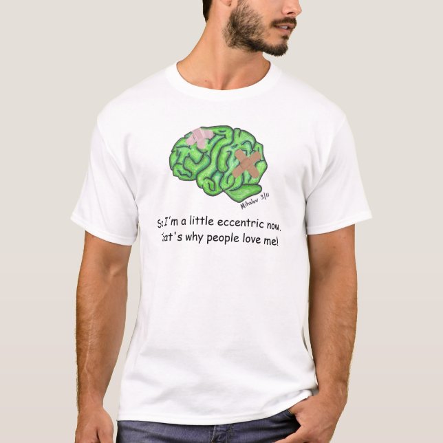"A little eccentric" t-shirt (Front)