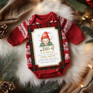 A Little Elf Baby Shower Invitation   Christmas El