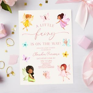 A Little Fairy Is On The Way! Baby Shower Invitation