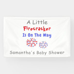 A Little Firecracker Is On The Way Banner