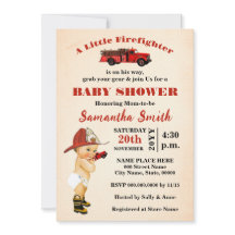 A Little Firefighter is on His Way Baby Shower