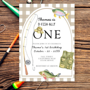 A little Fisherman Birthday Party Invitation