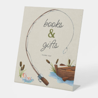 A Little Fisherman Books & Gifts Baby Shower Pedestal Sign