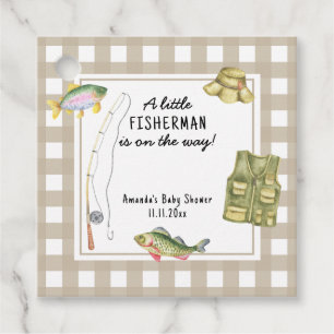 A little fisherman is on the way Baby Shower Favour Tags