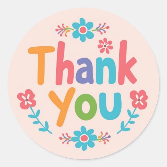  A Little Flower, A Big Thank You Sticker (Front)