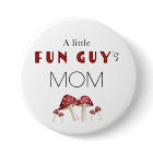 A Little Fun Guy Red Mushroom Baby Shower Family