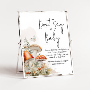 A Little Fungi Enchanted Mushroom Don't Say Baby Poster