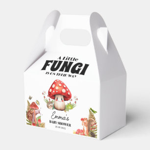 a Little Fungi Mushroom Butterfly Moth Baby Shower Favour Box
