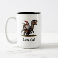 A Little Gnome Warrior Posing with his Dragon