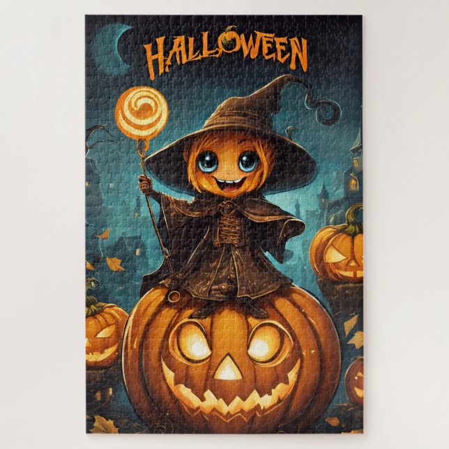 A little Halloween scarecrow Jigsaw Puzzle (Vertical)