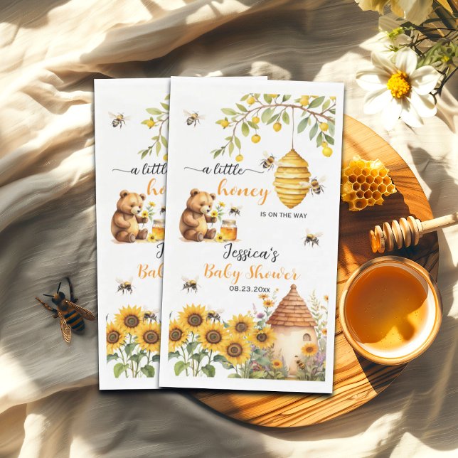 A Little Honey Bee Baby Shower Napkin (Creator Uploaded)