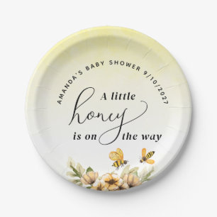  A little honey bee Baby Shower Paper Plate