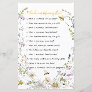 A Little Honey Bee Baby Shower Who Know Mummy Best