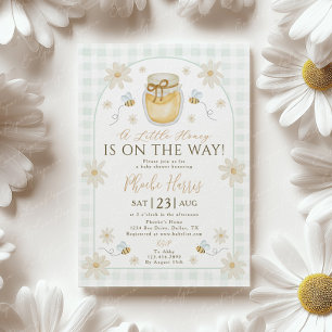 A Little Honey is on the Way Baby Shower  Invitation