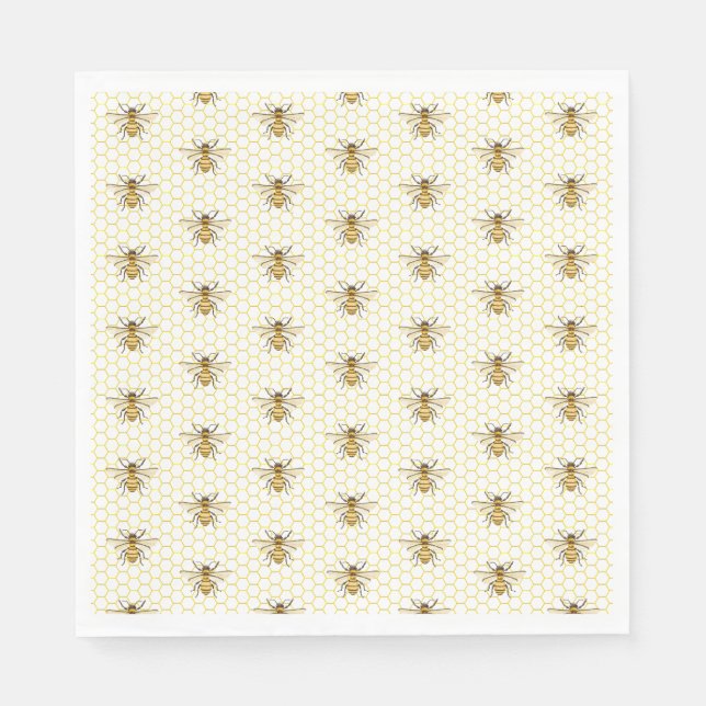 A little Honey Is On The Way Baby Shower Napkins (Front)