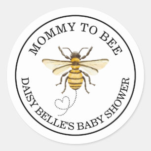 A little Honey Is On The Way Baby Shower Stickers