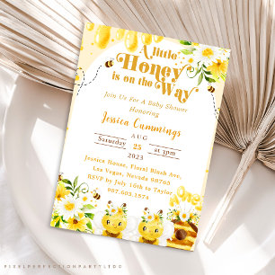 A Little Honey Is On The Way Invitation