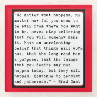 A Little Inspiration Glass Coaster