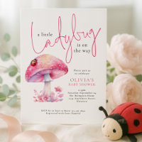 A Little Lady Bug Toadstool Baby Shower