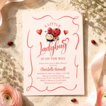 A Little Ladybug Is On The Way Baby Shower