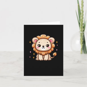 A Little Lion Sticker Card