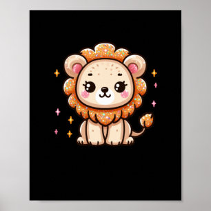 A Little Lion Sticker Poster