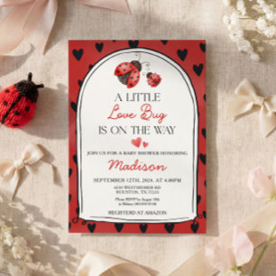 A Little Love Bug Baby Shower Invitation