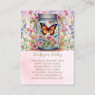 A little love in a jar butterfly baby shower enclosure card