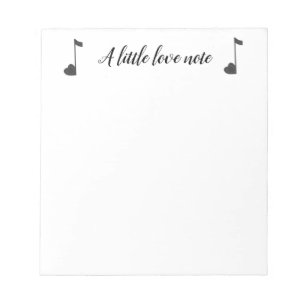 A Little Love Note Notepad
