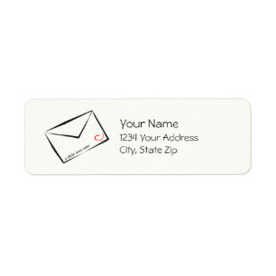 a little love note return address label