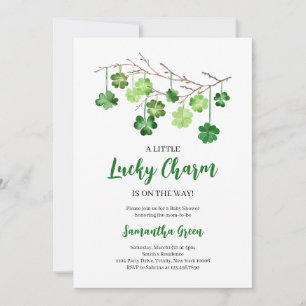 A Little Lucky Charm Baby Shower Invitation