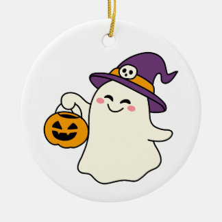 A Little Magic Makes Every Halloween Ceramic Ornament