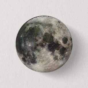 a little moon 3 cm round badge